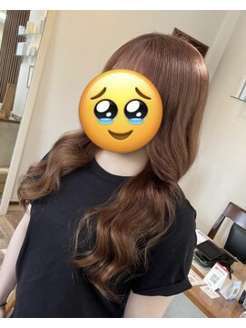 ラピステン 福岡天神 大名店(Lapis) 10代・20代/ブリーチ1回ダブルカラー/中明度マロンベージュ