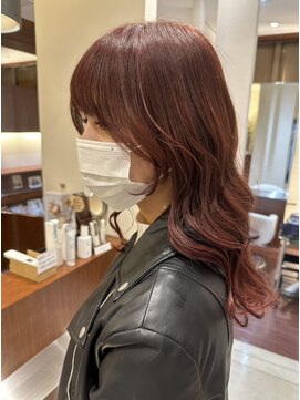 サイドバングヘアー