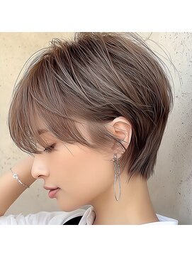 モンド ヘアクリエーション 西田店(monde hair creation) 【monde】丸みショート×小顔カット×髪質改善