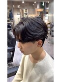 曲がる縮毛矯正 毛流れセンターパート
