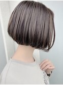 【40代50代60代】上品ナチュラルショートボブ／前髪なし／面長◎