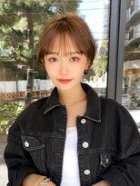 ギークス(GEEKS) 【GEEKS渋谷】ウォームブラウン/春カラー/大人ショートボブ/小顔