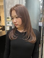 タイドヘアー(tide hair)&nbsp;レイヤーカット×ミルクティーベージュ