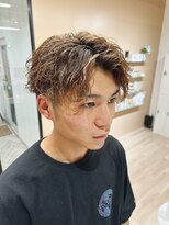 チェレ ブラン 堺東店(Chere brun)&nbsp;波巻きツイストソパイラルパーマ・シャドーパーマセンターパート
