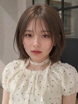 ユーフォリア 青山(Euphoria)&nbsp;ゆるめパーマオリーブベージュベージュカラー前髪あり前髪なし◎
