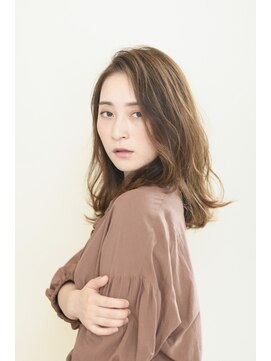 アームスヘアー(ARMS HAIR) ゆるラフパーマ×シナモンミディ