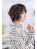エアリーカールでニュアンス感…女っぽエッジショート
