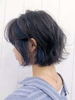 アイティー バイ アルバム 中野店(IT by ALBUM) インナーブルー_耳かけウェーブパーマフォギーベージュ_ba279523