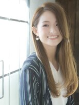 サラサラストレートヘア 縮毛矯正 ロングヘア