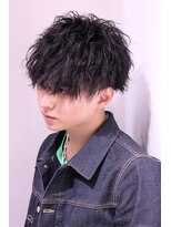 ネイビー(NAVY)&nbsp;波打ちウェーブ 波打ちパーマ ソフトツイストスパイラルツイスパ