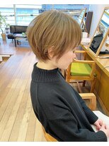 ヘアー ブランチ(hair. branch) ハイトーン　ショコラベージュ　キュートショート