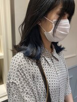 フレーム へアアンドトリートメント 天王寺北口店(FRAME)&nbsp;ブルーインナーカラー