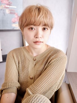 エムスラッシュ アヴェダ 自由が丘(M.SLASH AVEDA) くせ毛風パーマ/ハイライトカラー/エアリーショート/自由が丘