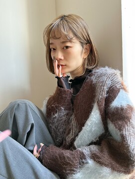 エッセ 大阪梅田茶屋町店(esse) 柔らかベージュ×お洒落ボブ