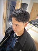 ビジネスショート ツーブロック刈り上げ シークレットパーマ