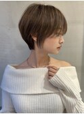 大人美人ショート/ショートカット/大人ヘア/30代40代/白髪ぼかし