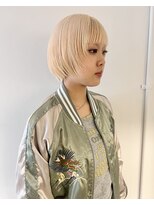 ニコフクオカヘアーメイク(NIKO Fukuoka Hair Make)&nbsp;抜きっぱなしブロンド/ホワイトブロンド/ショートウルフ
