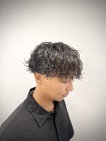 リバティシェアバーバー 銀座(LIBERTY SHARE BARBER)&nbsp;前髪カバー波巻きパーマ