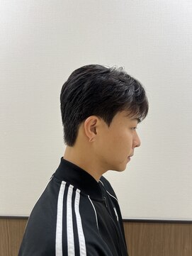 ステージ(STAGE) ダウンパーマ センターパート 韓国メンズヘア