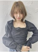 ミディアムウルフ×ハイライトボブウルフ　ウルフカット