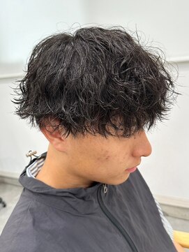 フゥ 宇都宮(FeU) 波巻きスパイラルパーマツイストパーマメンズマッシュパーマ