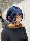 ブルーブラック/ブラック/中明度カラー/ブリーチカラー/艶カラー