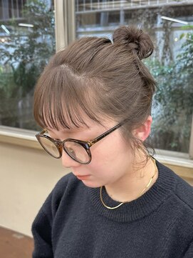 パークレーン アイス イヴェン(park lane ICI yeven) ブリーチなしダブルカラーオリーブベージュ春カラー透明感カラー