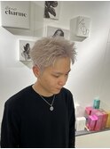 波巻きツイストスパイラルパーマ/フェザーパーマ/眉毛/メンズ