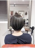 襟足すっきりグレージュショート..~*＊.