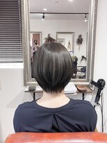 ヘアメイク アンフィ(amphi)&nbsp;襟足すっきりグレージュショート..~*＊.