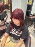 艶感チェリーレッド◎大人可愛い韓国ヘア