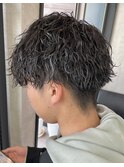 波巻きパーマ