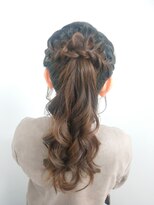 ランリ 金山 名古屋(Ranri)&nbsp;【編み込みポニーテール】　金山/名古屋/ヘアセット