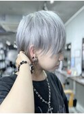 ホワイトシルバー/ハイトーンショート