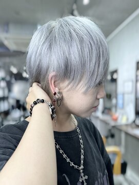 ダンク(DUNK) ホワイトシルバー/ハイトーンショート