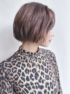 モリオ(morio) ＊くせ毛風顎ラインボブ外国人風ミニボブ耳かけボブ小顔ボブディ