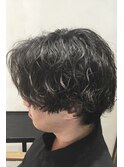センターパート×ツイストスパイラル