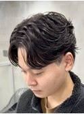 フェザーパーマ/毛流れパーマ/広島メンズ