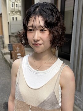 エヴリンアンドペイジ(Evelyn&paige) ボブパーマ/くるくるパーマ【神戸元町/水原】