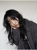 ミルクティーブロンド/ダークブルー/デジタルパーマ/千葉駅