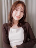 大人美人ブリーチなしクラゲカットミディアムウルフ30代40代Y