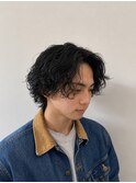 波巻きパーマ