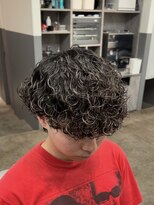 ノイセルヘアー(Noisyle Men's hair) リバースセンターパート/ニュアンスパーマ/ダウンバング/MEN'S◎