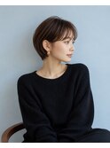 ショートボブ髪型20代30代40代50代前髪あり前髪なし面長丸顔亀有