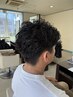 【白髪染めも◎】メンズカット+ダメージレスカラー+癒しヘッドスパ【富里】