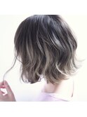 ボブ×ナチュラルバレイヤージュ1