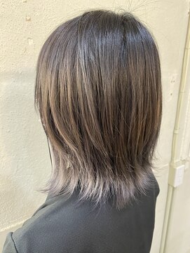 ボアップ 新居浜店(boappu) #裾カラー #グレー #ケアブリーチ #髪質改善 #グラデーション