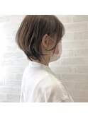 丸みショート＋ひしがたシルエット