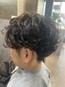 『メンズ限定』カット＋パーマ＋眉カット＋プチ炭酸スパ￥9900～