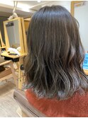 外ハネミディ×透明感オリーブ♪